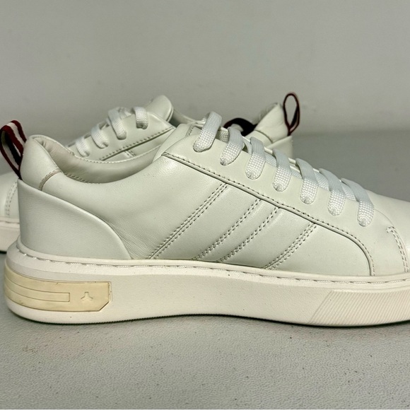 Bally Ivory Leather Casual Sneakers size 10M - Picture 7 of 8